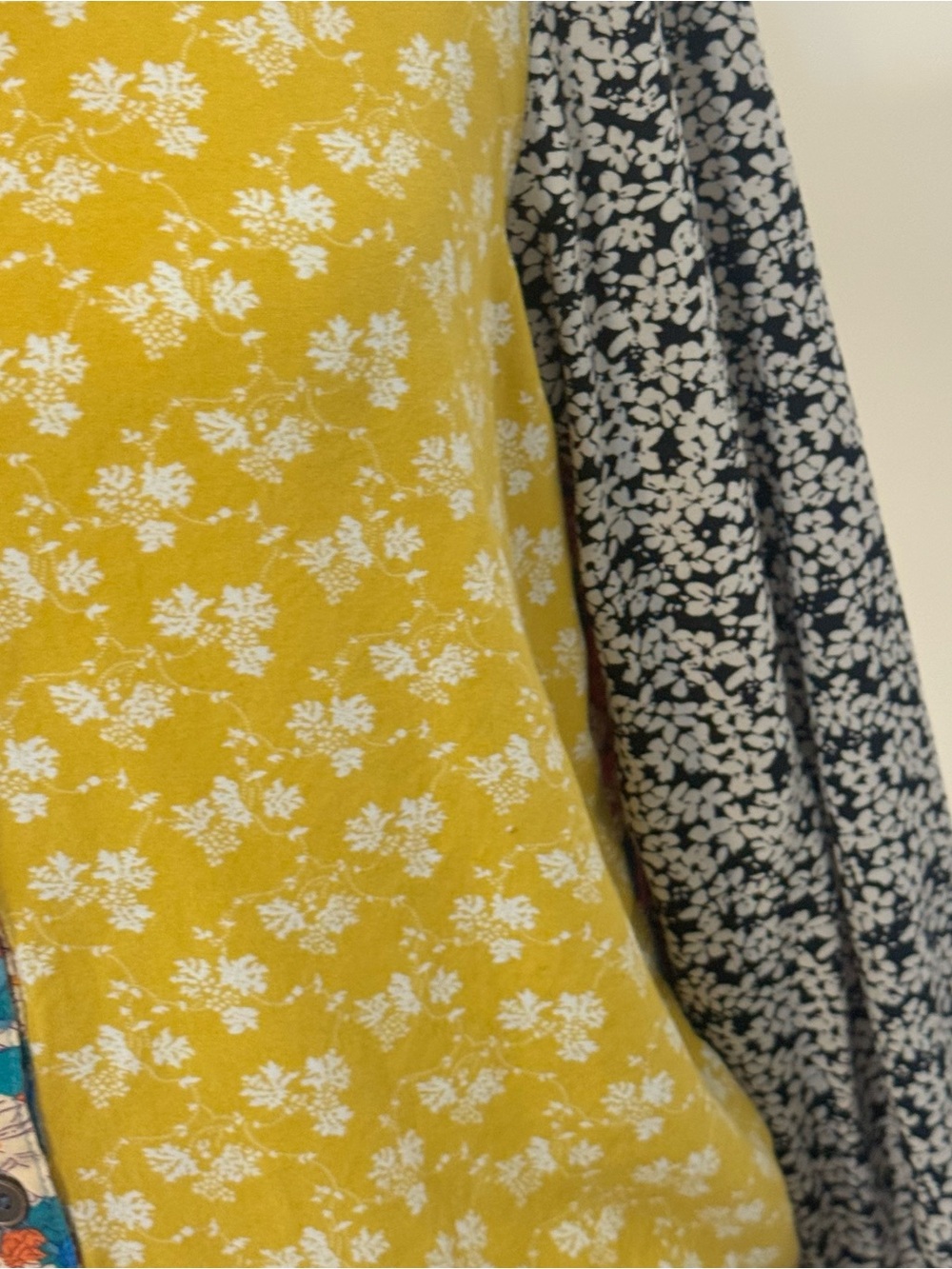 Natural Life Patchwork Floral Button Down Shirt Size Small - Picture 6 of 12